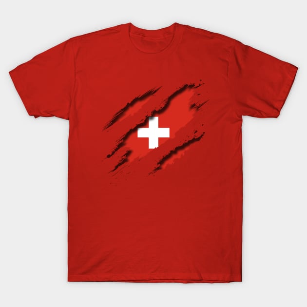 Switzerland Shredding T-Shirt by blackcheetah